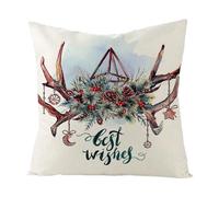 Christmas Decorative Cushion Covers | Christmas Decorations | Winter Pillow Cases Size 45 x 45 cm, for Children's Room, Sofa, Living Room, Dormitory, Party and