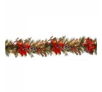 Christmas Decorative Flower Rattan 180CM/71IN With Light Encrypted Rattan Door Hanging Mall Hotel Window Ornament Christmas Decoration Artificial Crypto Rattan