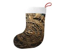 Christmas decorative socks WHJSHOP Mayan Calendar End of The World Pattern soft and lightweight no fading suitable for office Christmas tree fireplace