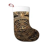 Christmas decorative socks YYHHAOFA Mayan Calendar End of The World Picture soft and lightweight no fading for Christmas trees holiday parties fireplaces