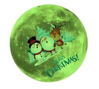Christmas Decorative Sticker Sheet Luminous Self Adhesive PVC