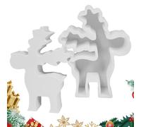 Christmas Deer Candle Mould - Deer Candle Mould Silicone, Christmas Deer Silicone Mould | Handmade Soap Making Mould, Resin Crafts, Christmas Deer Pendant For Candles