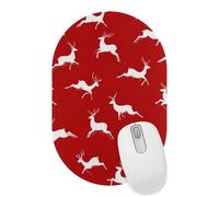 Christmas Deer Desktop Mouse Pad, Lightweight Non-Slip Computer Mouse Pad 11" x 7.1" for Home School and Office