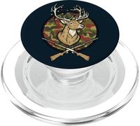 Christmas Deer Hunter Apparel Men Camo Hunting Holiday Gif PopSockets PopGrip for MagSafe