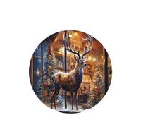 Christmas deer in the store 4 Pcs Car Air Freshener Cards, Hanging Disposable Card Fresheners for Vehicles, Lavender Scented
