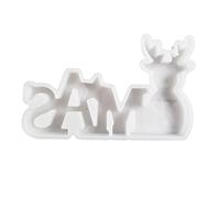 Christmas Deer Resin Silicone Molds Concrete Cement Silicone Molds for Christmas Decoration Epoxy Resin Craft