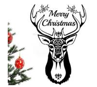 Christmas Deer Wall Stickers Interior Design Merry Christmas Deer Head Animal Series Vinyl Wall Decal Art Home Decoration 42cm x 60cm