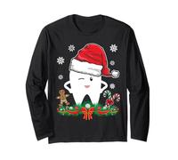 Christmas Dental Assistant Dentist Santa Thooth Advent Gift Long Sleeve T-Shirt