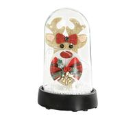Christmas Desktop Light with Base Tree Elk Warm Lighting Home Decoration | Santa Claus Christmas Desk Night Light for Desk Table Shelf Indoor Bedroom Living Room Office Farmhouse Winter Holiday