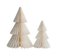 Christmas Desktop Ornament Kit Paper Material for Household Decoration to Enhance Festive Atmosphere at Home (White)