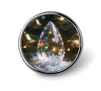 Christmas Dew Button Pin Round Metal Lapel Pins Badges Classic Cute Brooche Pin Personalized Pinback Button Badges Novelty Funny Enamel Pins for Backpacks Jackets Bags