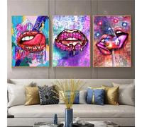 Christmas Diamond Art for Kids,DIY 5D Diamond Painting Kits for Adults,3 Pack Square Full Drill Colourful Mouth Dimond Picture Art Crystal Gem Art Painting for Home Wall Decor 40x60cm/16x24in YF-5209