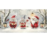Christmas Diamond Art Kits Adults, 5D Large Diamond Painting Kits for Adults Dwarf, DIY Crystal Art Cross Stitch Rhinestone Arts and Crafts Pictures, Decor Gifts Giving 40x80 inch/100x200 cm o-580