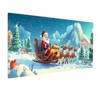 Christmas Diamond Art Kits Adults, Kids Diamond Painting Kit with Square Full Drill, 5D DIY Crystal Art, Cross Stitch Painting Set for Christmas Gifts and Autumn Decorations, Room Decor 200x80cm Q-94