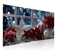Christmas Diamond Painting Kits for Adults Large Full Drill Red Diamond Art with Accessories, DIY 5D Gem Crystal Art Craft for Beginners Kids Embroidery for Home Decor & Women Gifts, 80x160cm 2Z-744
