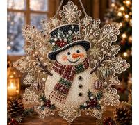 Christmas Diamond Painting Pendant, DIY Diamond Painting Snowflakes