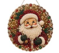 Christmas Diamonds Painting Ornament 20cm Hanging Craft For Winter Decor | Simple Placement Process Suits Relaxed Seasonal Crafting At Home With Tools And Decorative Stones Included In The Set