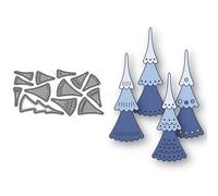 Christmas Die Cuts for Card Making, Patchwork Trees Metal Cutting Dies for Paper Scrapbooking, DIY Stencils for Album Party Wedding Festivals Decoration
