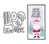 Christmas Die Cuts for Card Making, Santa Claus Metal Cutting Dies for Paper Scrapbooking, DIY Stencils for Album Party Wedding Festivals Decoration