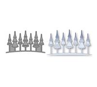 Christmas Die Cuts for Card Making, Trees Lace Metal Cutting Dies for Paper Scrapbooking, DIY Stencils for Album Party Wedding Festivals Decoration