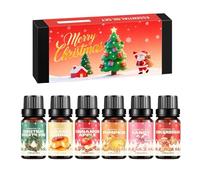 Christmas Diffuser Oil - 6 Piece Soap Scent Set, Holiday Winter Selections, Pure Oils Blend | Soothing Scents for Body Massages Living Rooms Bathrooms Meditation Spa Yoga Sessions