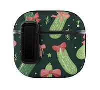Christmas Dill Pickles Cute Earbuds Case Compatible with Airpods 4 Wireless Headphones Cover