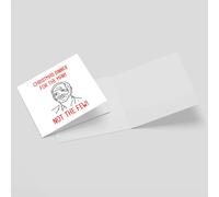 Christmas Dinner for The Many Not The Few Square Greetings Card (14.8cm x 14.8cm)