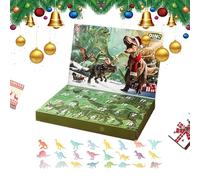 Christmas Dinosaur Advent, 24 Days Kids Christmas Countdown Calendar Toy, Luminous Dinosaur Gift Box, Home Decor, Christmass Cartoon Dinosaurs Advent Calendars, for Apartment Desktop Birthday