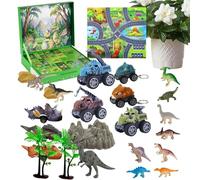 Christmas Dinosaur Countdown - 24 Days Dinosaur Theme Collectible Decoration with Figures and Surprises Christmas Decoration for Kids | de ju