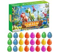 Christmas Dinosaur Hatching Surprise Egg Countdown Calendar, 24 Days Christmas Countdown Calendar, 24 Dinosaur Eggs Grows 600%, Educational Kids Play Set, Dino Egg Toys for Boys & Girls (Dinosaur)