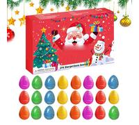 Christmas Dinosaur Toy Collection - 24-Day Countdown of Dinosaur Eggs, Animal Figurines Kids Teens, Festive Seasonal Display, Classroom and Home Activity Set | for School Holiday Party Fun Celebration