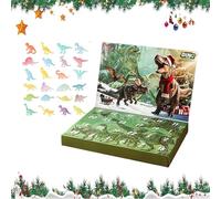 Christmas Dinosaurs Advent - 24 Day Gift Box - Creative Countdown Toy, Festive Colorful Prehistoric Animals Calendar | Great for the Room of the Ns