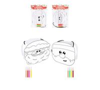 Christmas Diy Bucket Kit With 4 Colouring Pens
