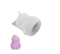Christmas DIY Crystal Glue Drops Three-Dimensional Snowman Socks Elk Bells Christmas Hanging Decoration Silicone Mould for Candle Making, Reusable Christmas Candle Moulds Gifts (E)
