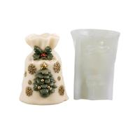 Christmas DIY Materials for Non-stick Reusable Bag | Mold Candle Christmas Tree Resin Chalk Soap Gifts Parties Home Decor Beginners Kids Family