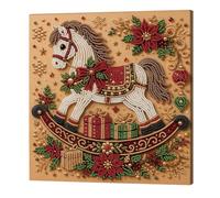 Christmas DIY Pearl Painting with Frame 30x30cm 3D