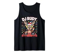 Christmas Dj Rudy Reindeer Festive Vibes Tank Top