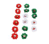 Christmas Dog Accessories - Bow Tie Hair Tie for Teddy, Yorkie, Maltese - 16pcs Random Colors Pet Headbands