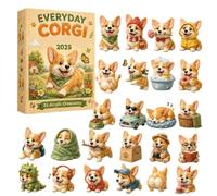 Christmas Dog Advent Calendar - 24 Day Acrylic Dog Collectibles