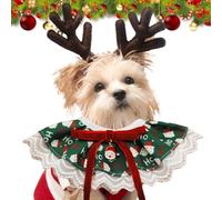 Christmas Dog Bandanas, Dog Bibs for Holidays | Christmas Soft Dog Bibs with Dog Bandanas - Cute Breathable Pets Lace Scarf for Ani
