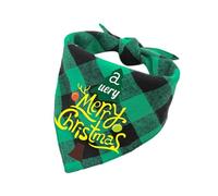 Christmas Dog Bandanas for - Double Layer Triangle Towel Bibs for Small Medium and Large Dogs and Cats - Holiday Prints for Daily Use (D, S)