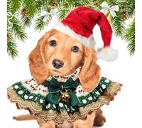 Christmas Dog Bandanas Lace Breathable Cute Pet Scarf