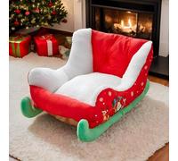 Christmas Dog Bed, Cute Red Christmas Cat Dog Bed, Festive Plush Cozy Dog Bed, Soft & Comfortable Pet Couch Cat Bed, Foldable Dog Cat Cave Bed, Christmas Holiday Themed Pet Bed For Decor
