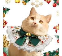 Christmas Dog Bib, Christmas Dog Bandana - Christmas Soft Dog Bandana Dog Bib | Lace Cute Pet Accessories Reversible Breathable Pet Scarf for Cats