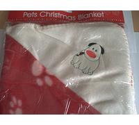 Christmas Dog Blanket Red 76 x 80 cm approx