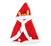 Christmas Dog Cat Costume - Adjustable Dog Costume in Various Sizes - Puppy Cape - Festive Holiday Clothes - Soft And Comfortable Warm Velvet Christmas Elements - Cape Po