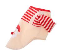Christmas Dog Christmas Party Clothes Soft Breathable Holiday PET Clothes | Machine Washable Fabric, Festive Striped Suspender Style, Santa Claus Graphic Design, Suitable for Dogs during Family