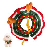 Christmas Dog Collar | Elk Antlers Design Holiday Dog Collars,Autumn Winter Festival Collar Pet Neck Warmer Scarf For Holiday Decor