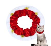 Christmas Dog Collar - Festive Pet Collar for Cats, Stretchy Christmas Collar with Bell for Hiking, Education, Outdoors, Indoors, Home, Travel and Festivals