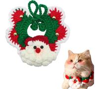 Christmas Dog Collar, Puppy Collars, Handmade Knitted Cosplay Pet Clothes Suitable For Large, Medium, And Small Pets